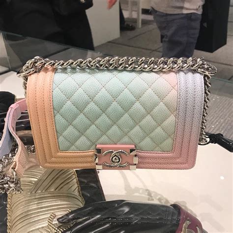 chanel rainbow le boy|chanel bag.